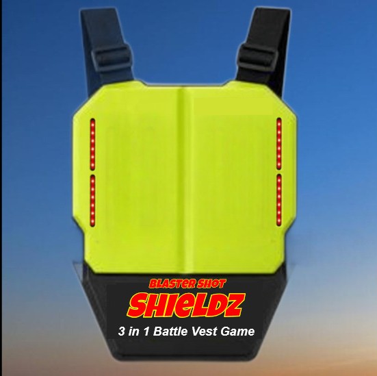 SHIELDZ "3 IN 1" Score Keeping Vest for Water Tag, Gel Blasters & Nerf Blasters